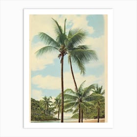 Tallow Beach Australia Vintage Art Print