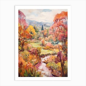 Autumn Gardens Painting Keirunga Gardens New Zealand Art Print