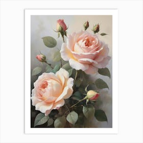 Englands National Flower Roses Art Print