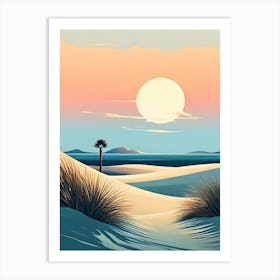 Sunset In The Desert 21 Art Print