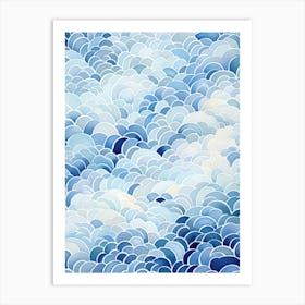 Blue Clouds Art Print