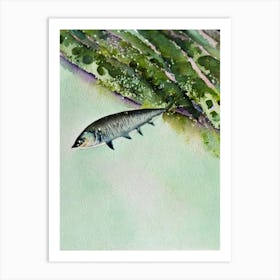 Sardine II Storybook Watercolour Art Print