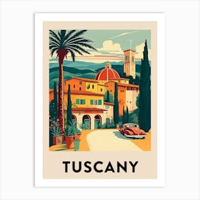 Tuscany 3 Vintage Travel Poster Art Print