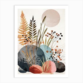 Rocks And Plants Canvas Print Art Print