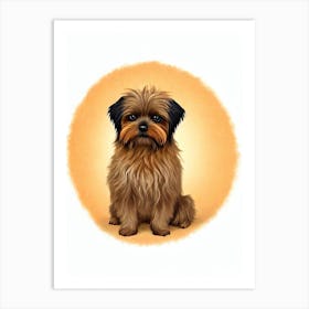 Affenpinscher Illustration Dog Art Print