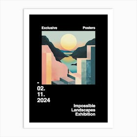 Impossible Landscapes Exhibition Archive Poster 20 Art Print