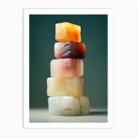 Stack Of Soap, Stones Art 1 Art Print