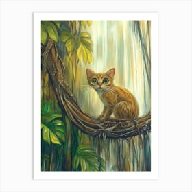 Cat In The Jungle Art Print