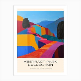 Abstract Park Collection Poster Parque Del Este Caracas Venezuela 1 Art Print