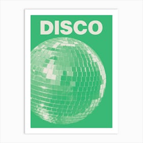 Disco Green Art Print