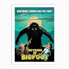 Revenge Of Bigfoot, Movie Poster Art Print