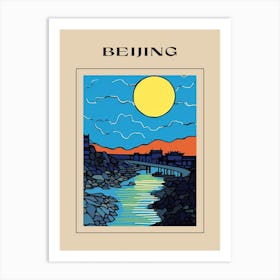 Minimal Design Style Of Beijing, China 3 Poster Art Print