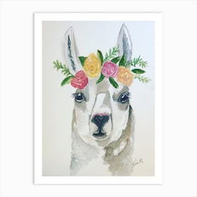 Llama Momma Art Print