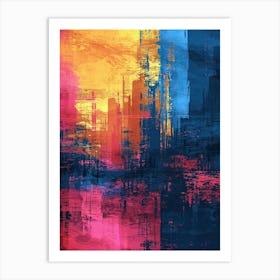 Abstract City | Pixel Art Series 5 Art Print