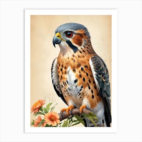 Hawk Painting Art Print