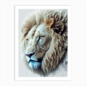 Lion Head 59 Art Print