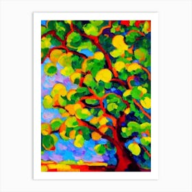 Huckleberry Fruit Vibrant Matisse Inspired Painting Fruit Art Print