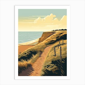 The Cleveland Way England 1 Hiking Trail Landscape Art Print