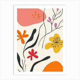 Abstract Floral Painting 18 Art Print