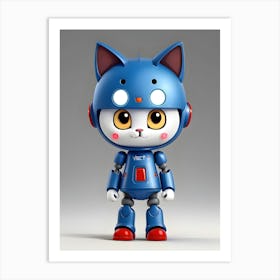 Robot Cat 8 Art Print