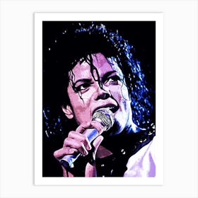 Michael Jackson king of pop music 31 Art Print