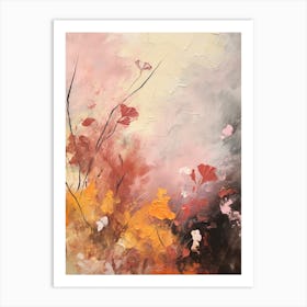Fall Flower Painting Cosmos 1 Art Print