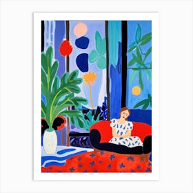 Woman In A Room 2 Art Print