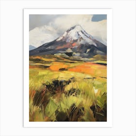 Cotopaxi Ecuador 2 Mountain Painting Art Print