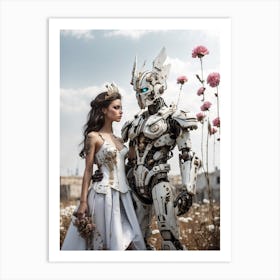 Robot Bride 2 Art Print