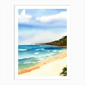 Nobby'S Beach 3, Australia Watercolour Art Print
