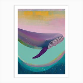 Whale Abstract Painting Art Print