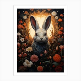 Rabbit In The Garden Art Print