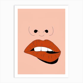 Woman'S Lips Art Print