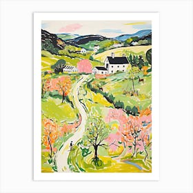 Blackberry Farm   Walland, Tennessee   Resort Storybook Illustration 3 Art Print