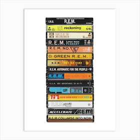 REM - Collected Albums - Cassette Print Art Print