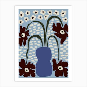 Dropping Matisse flowers Art Print