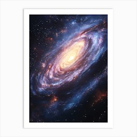 Galaxy In Space 4 Art Print