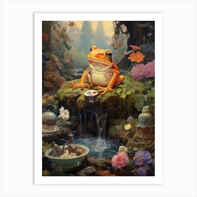 Budgetts Frog Surreal 2 Art Print