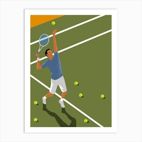 Tennis Player Art Print