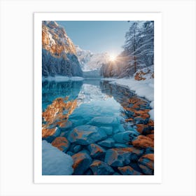 Sunrise In The Alps Art Print