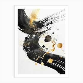 Gold And Black Canvas Print 38 Art Print