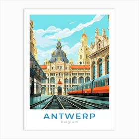 Belgium Antwerp Travel 3 Art Print