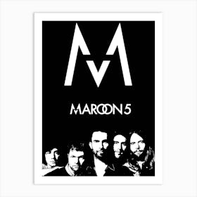 Maroon 5 3 Art Print