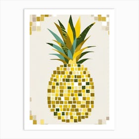 Mosaic Pineapple 1 Art Print