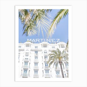 Cannes Hotel Martinez Art Print