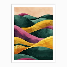 Abstract Watercolor Painting 66 Art Print