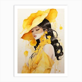 Yellow Hat Art Print