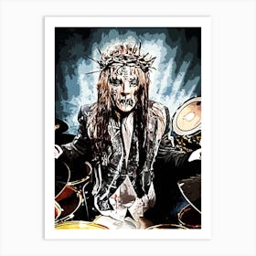 King Of The Drums Joey Jordison Art Print
