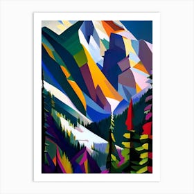 Banff National Park Canada Cubo Futuristic Art Print