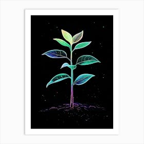 Plant Grows In The Dark 5 Art Print